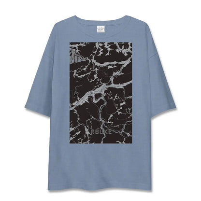 【足助（愛知県）】地図柄ビッグシルエットTシャツ