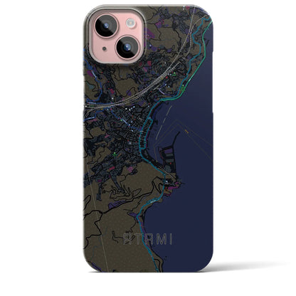 【熱海（静岡県）】地図柄iPhoneケース（バックカバータイプ）