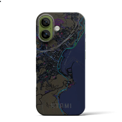 【熱海（静岡県）】地図柄iPhoneケース（バックカバータイプ）