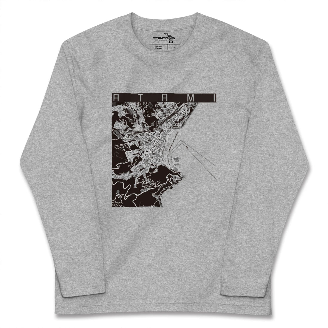【熱海（静岡県）】地図柄ロングスリーブTシャツ