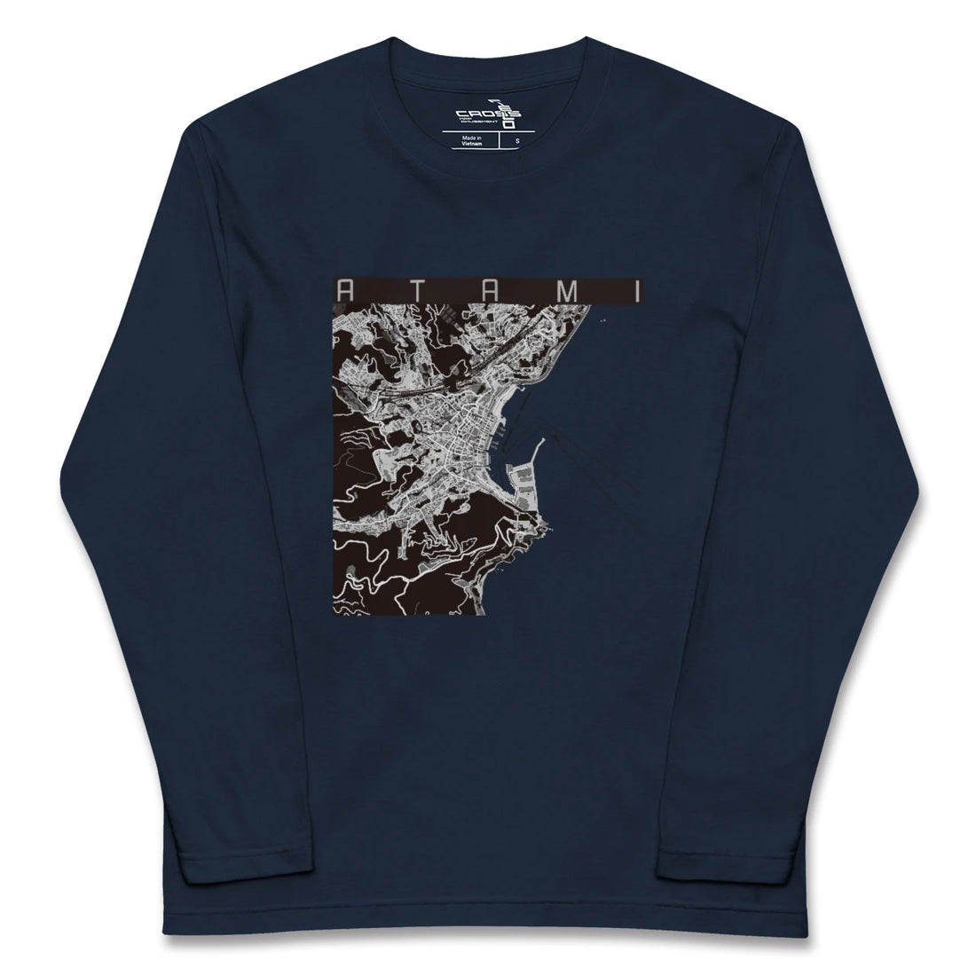【熱海（静岡県）】地図柄ロングスリーブTシャツ