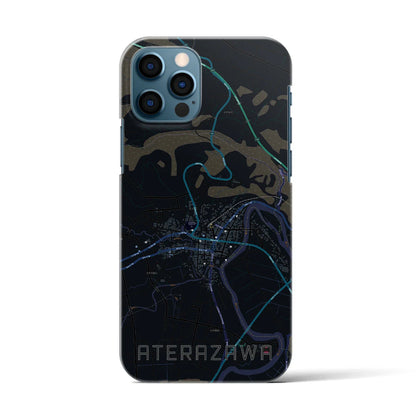 【左沢（山形県）】地図柄iPhoneケース（バックカバータイプ）