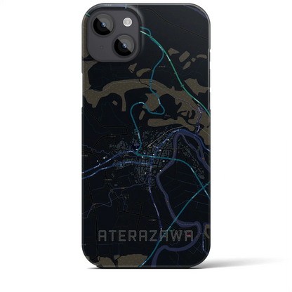 【左沢（山形県）】地図柄iPhoneケース（バックカバータイプ）