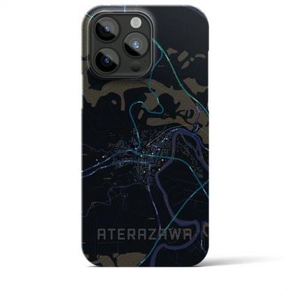 【左沢（山形県）】地図柄iPhoneケース（バックカバータイプ）