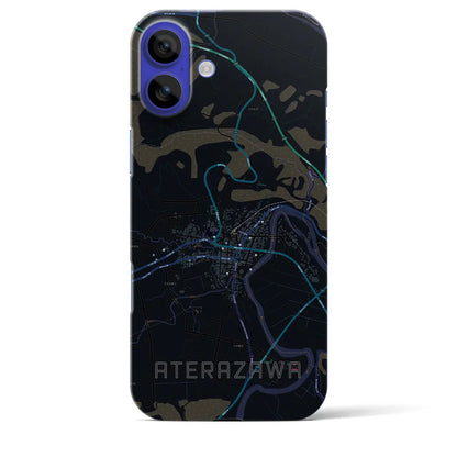 【左沢（山形県）】地図柄iPhoneケース（バックカバータイプ）