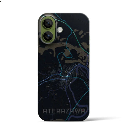 【左沢（山形県）】地図柄iPhoneケース（バックカバータイプ）