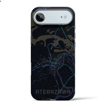 【左沢（山形県）】地図柄iPhoneケース（バックカバータイプ）