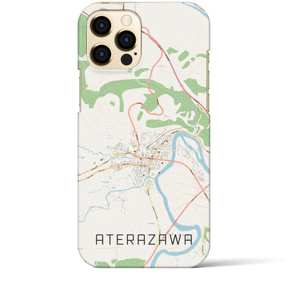 【左沢（山形県）】地図柄iPhoneケース（バックカバータイプ）