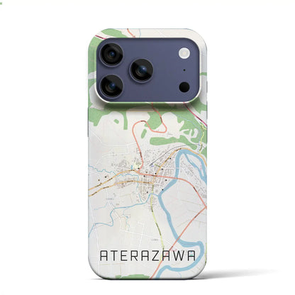 【左沢（山形県）】地図柄iPhoneケース（バックカバータイプ）