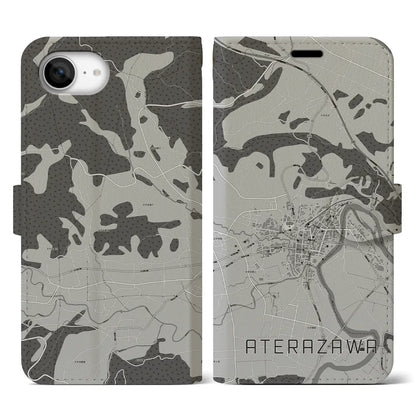 【左沢（山形県）】地図柄iPhoneケース（手帳タイプ）