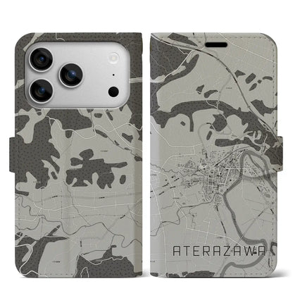 【左沢（山形県）】地図柄iPhoneケース（手帳タイプ）