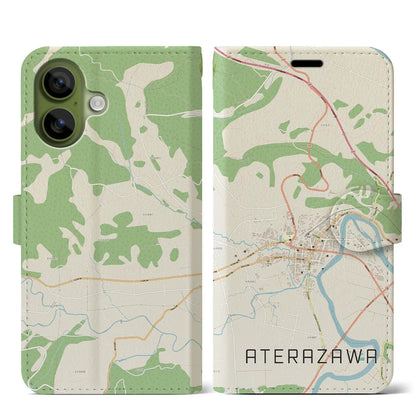 【左沢（山形県）】地図柄iPhoneケース（手帳タイプ）