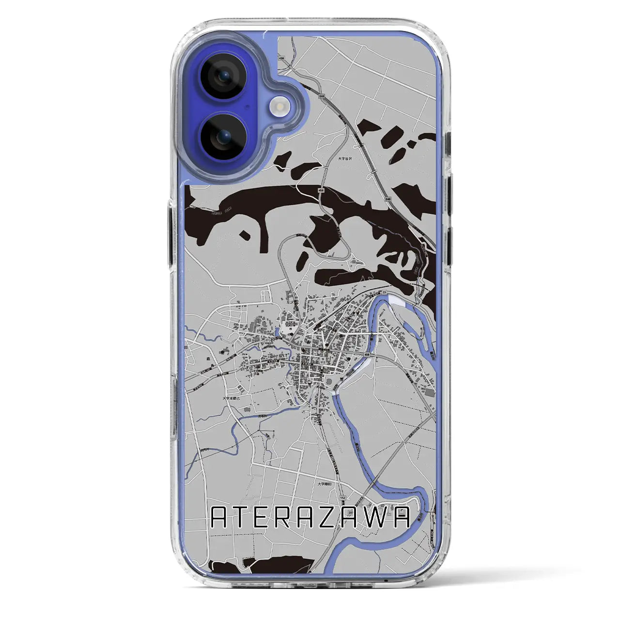 【左沢（山形県）】地図柄iPhoneケース（MagSafeタイプ）