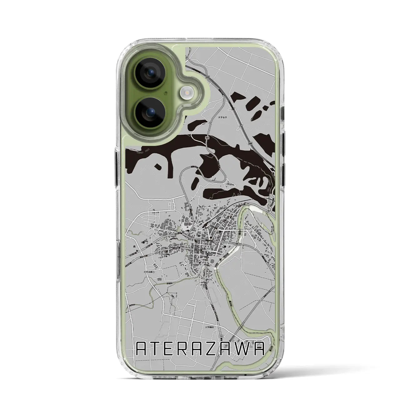 【左沢（山形県）】地図柄iPhoneケース（MagSafeタイプ）