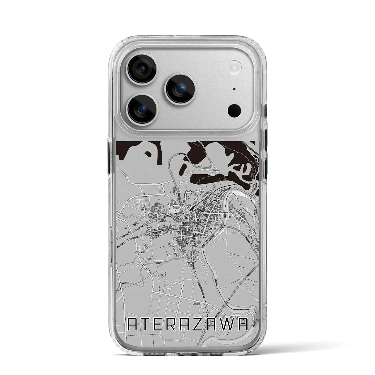 【左沢（山形県）】地図柄iPhoneケース（MagSafeタイプ）