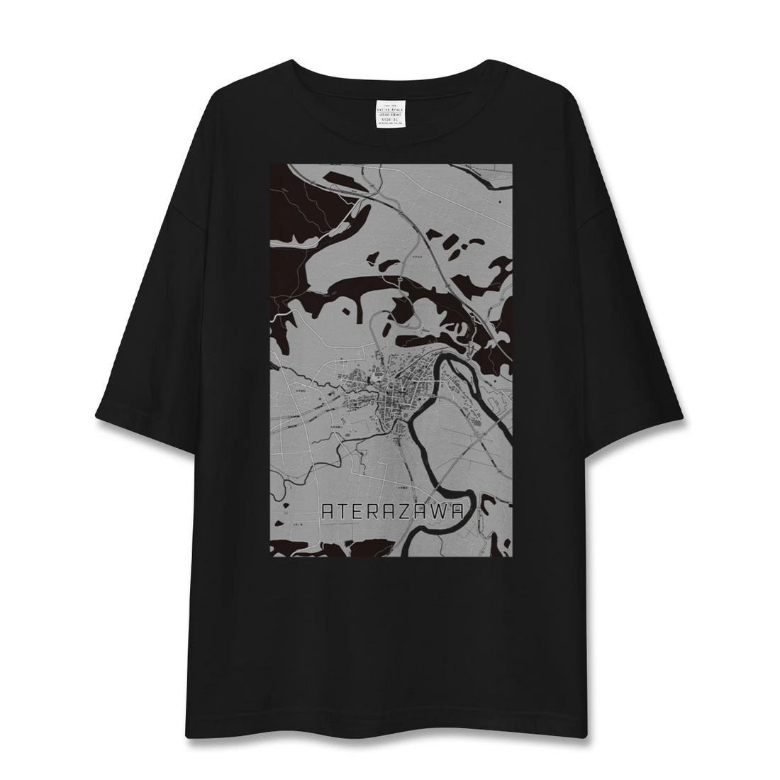 【左沢(山形県)】地図柄ビッグシルエットTシャツ