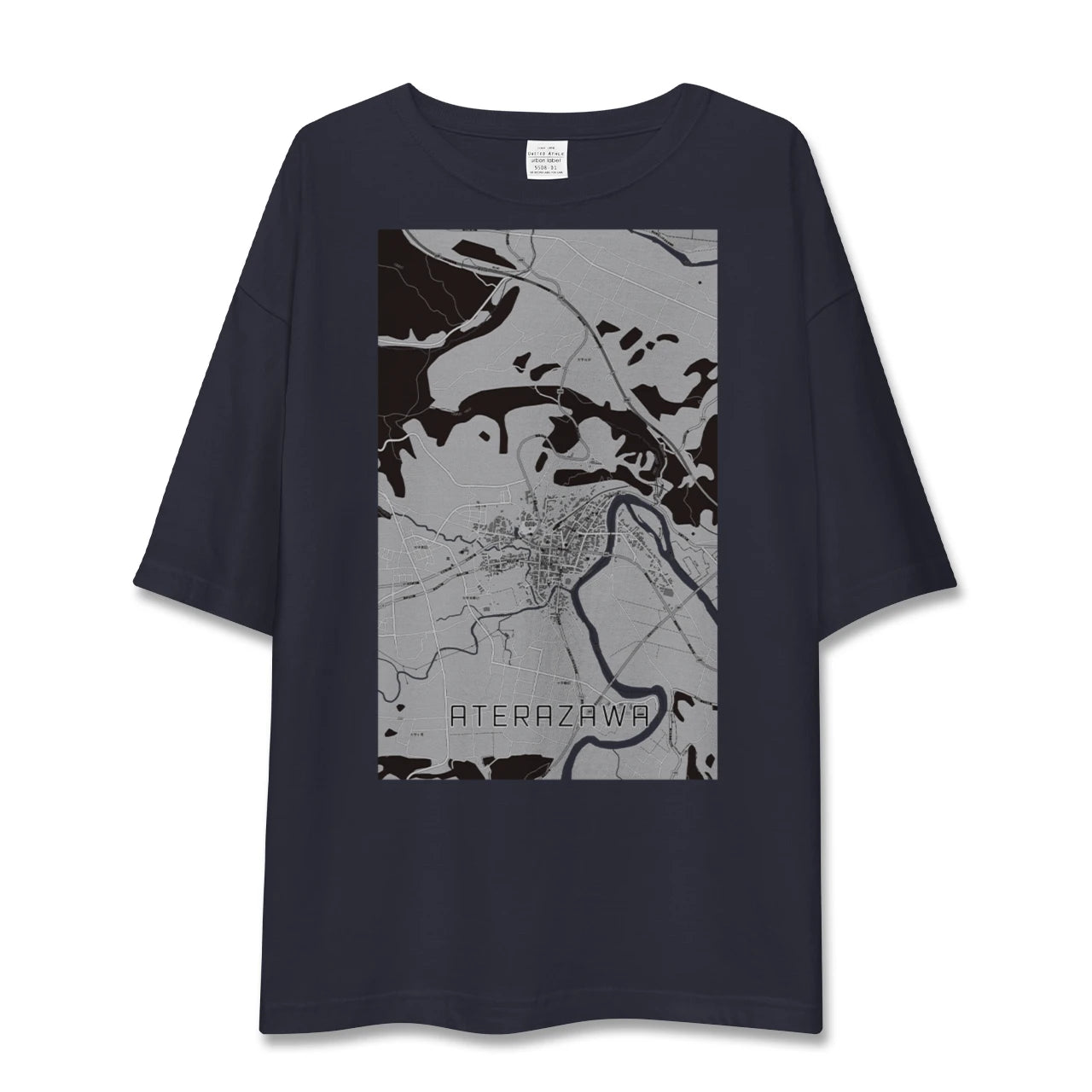 【左沢（山形県）】地図柄ビッグシルエットTシャツ