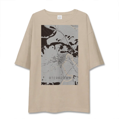 【左沢（山形県）】地図柄ビッグシルエットTシャツ
