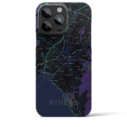 【アテネ（ギリシャ）】地図柄iPhoneケース（バックカバータイプ）