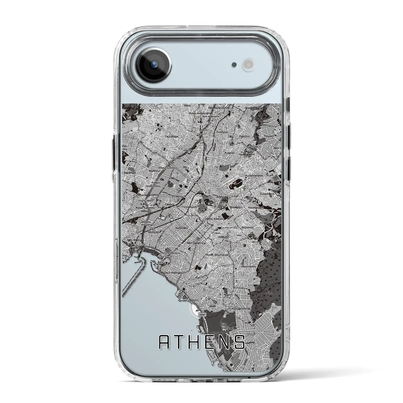 【アテネ（ギリシャ）】地図柄iPhoneケース（MagSafeタイプ）