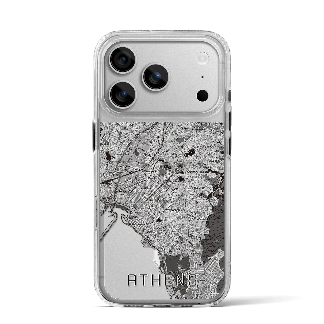 【アテネ（ギリシャ）】地図柄iPhoneケース（MagSafeタイプ）