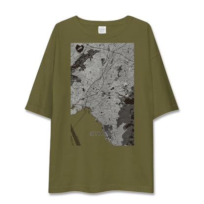 【アテネ（ギリシャ）】地図柄ビッグシルエットTシャツ