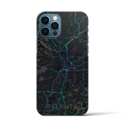 【アトランタ（アメリカ）】地図柄iPhoneケース（バックカバータイプ）