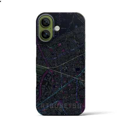 【厚別（北海道）】地図柄iPhoneケース（バックカバータイプ）