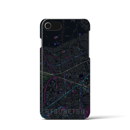 【厚別（北海道）】地図柄iPhoneケース（バックカバータイプ）