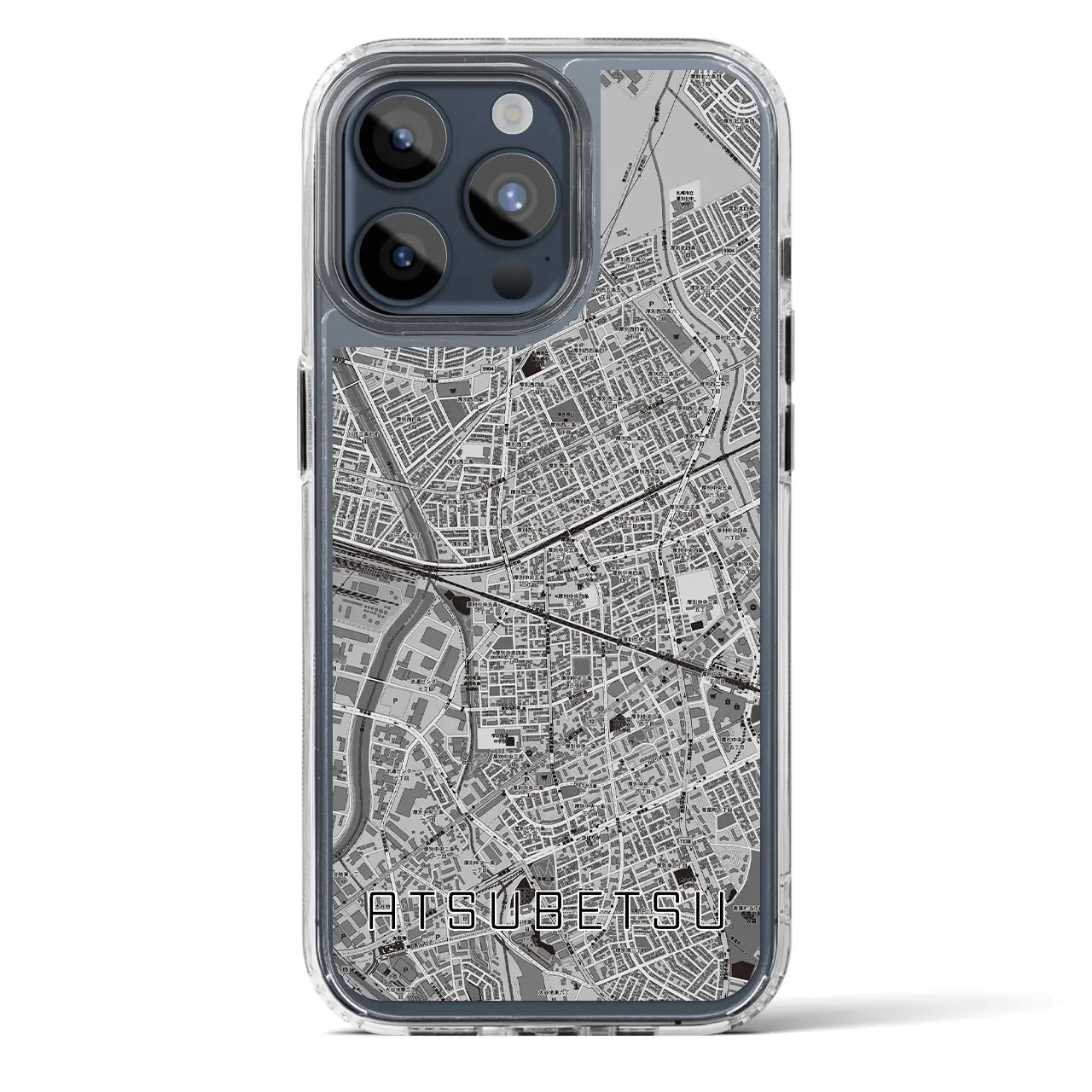 【厚別（北海道）】地図柄iPhoneケース（MagSafeタイプ）