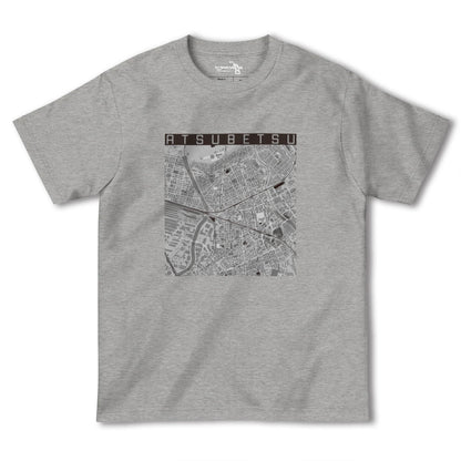 【厚別（北海道）】地図柄ヘビーウェイトTシャツ