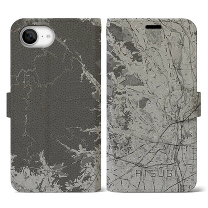 【厚木（神奈川県）】地図柄iPhoneケース（手帳タイプ）