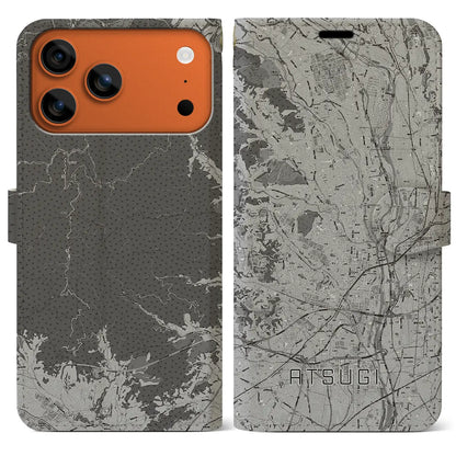 【厚木（神奈川県）】地図柄iPhoneケース（手帳タイプ）