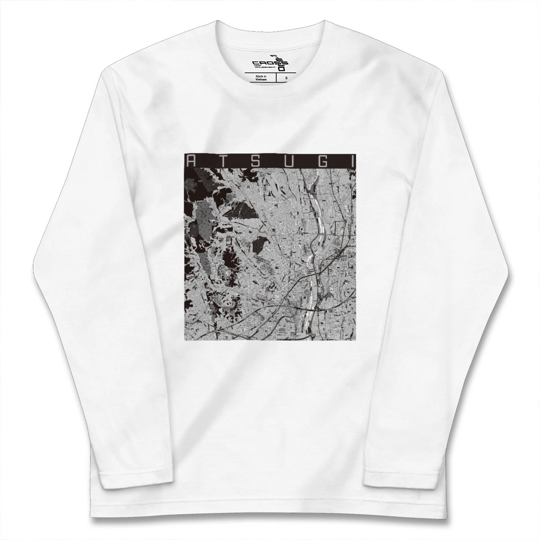 【厚木(神奈川県)】地図柄ロングスリーブTシャツ