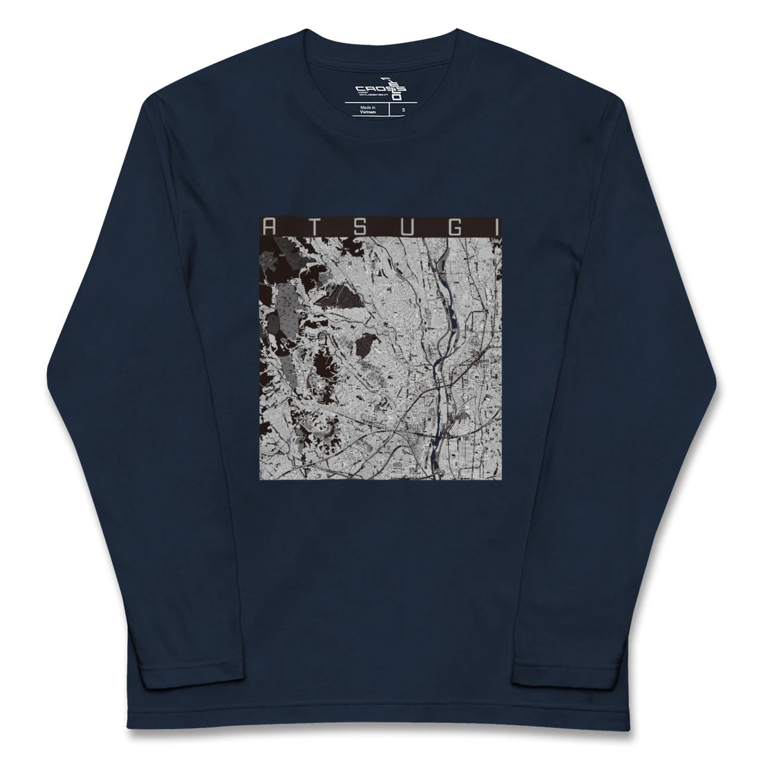 【厚木(神奈川県)】地図柄ロングスリーブTシャツ