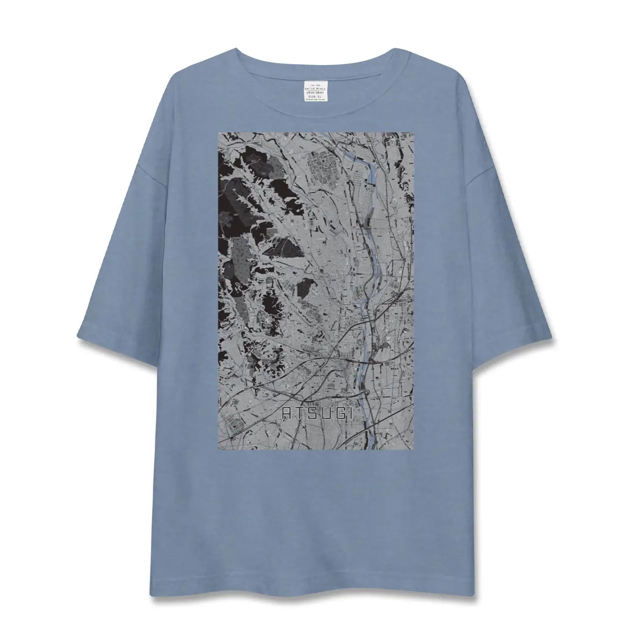 【厚木（神奈川県）】地図柄ビッグシルエットTシャツ
