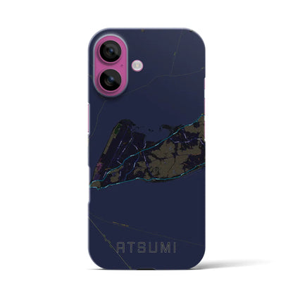 【渥美（愛知県）】地図柄iPhoneケース（バックカバータイプ）