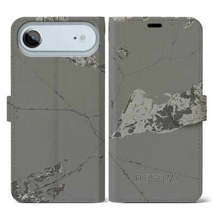 【渥美（愛知県）】地図柄iPhoneケース（手帳タイプ）