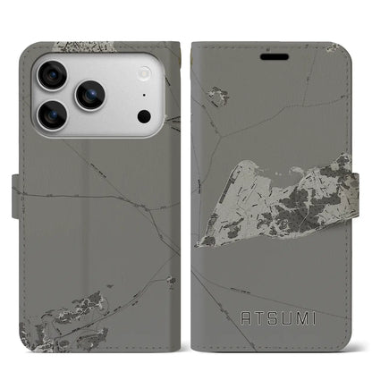 【渥美（愛知県）】地図柄iPhoneケース（手帳タイプ）