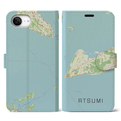 【渥美（愛知県）】地図柄iPhoneケース（手帳タイプ）