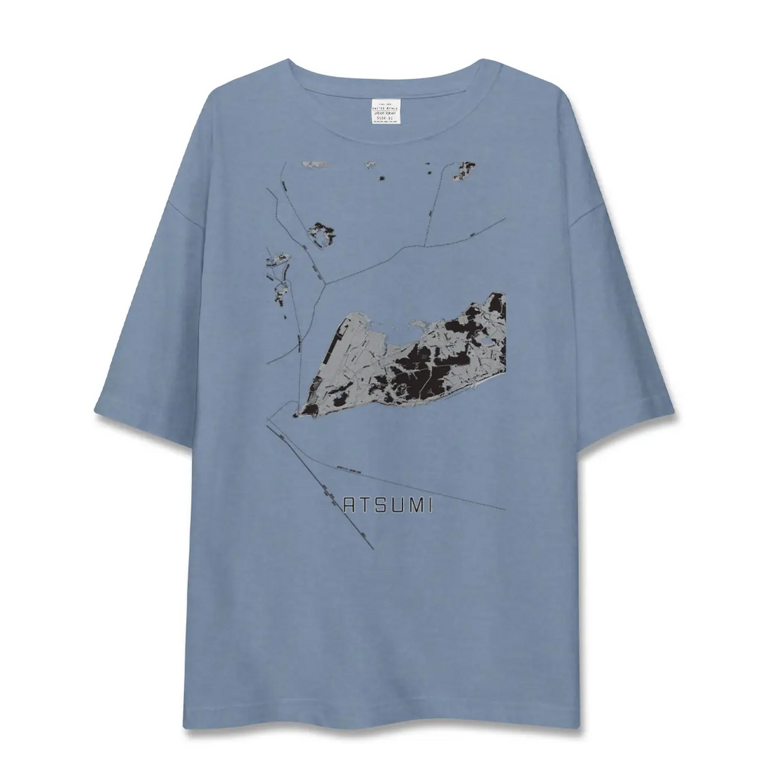 【渥美（愛知県）】地図柄ビッグシルエットTシャツ