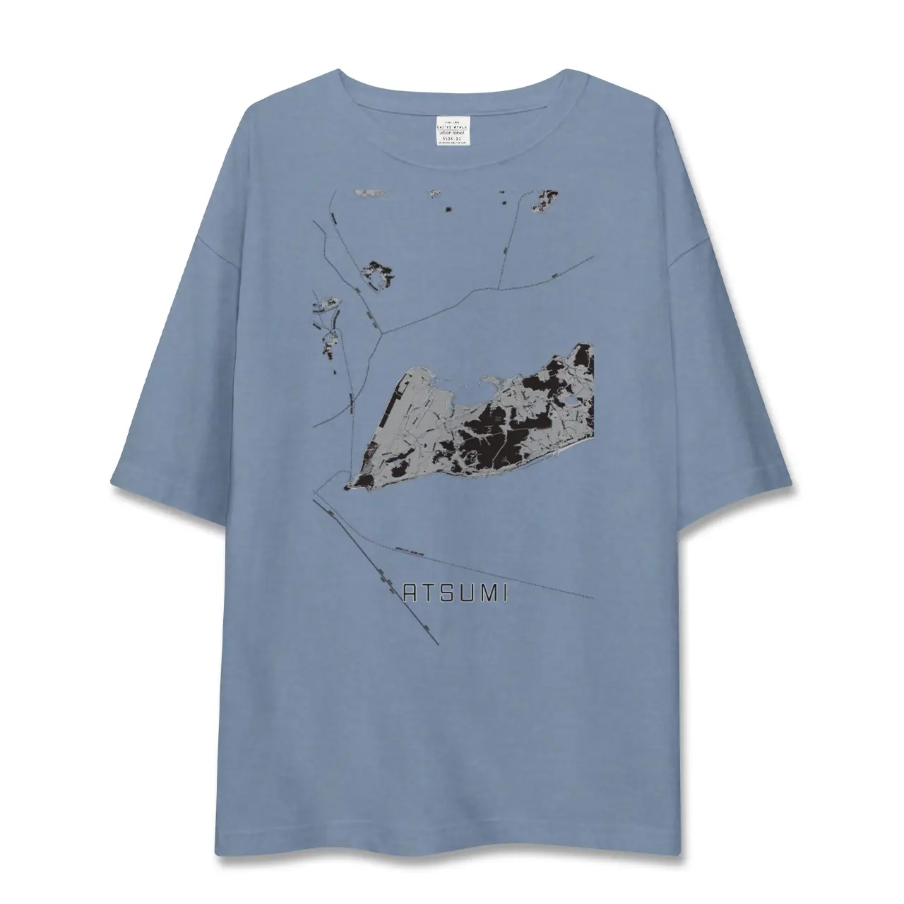 【渥美（愛知県）】地図柄ビッグシルエットTシャツ