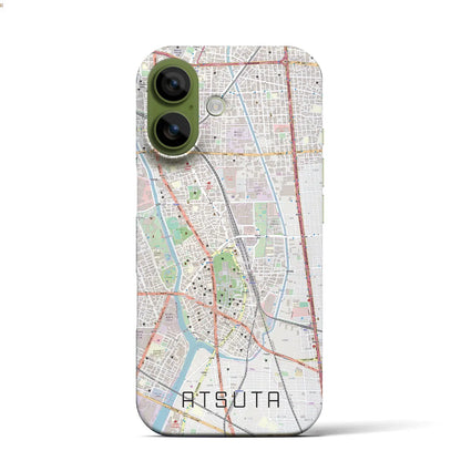 【熱田（愛知県）】地図柄iPhoneケース（バックカバータイプ）