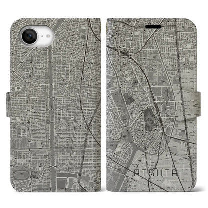 【熱田（愛知県）】地図柄iPhoneケース（手帳タイプ）