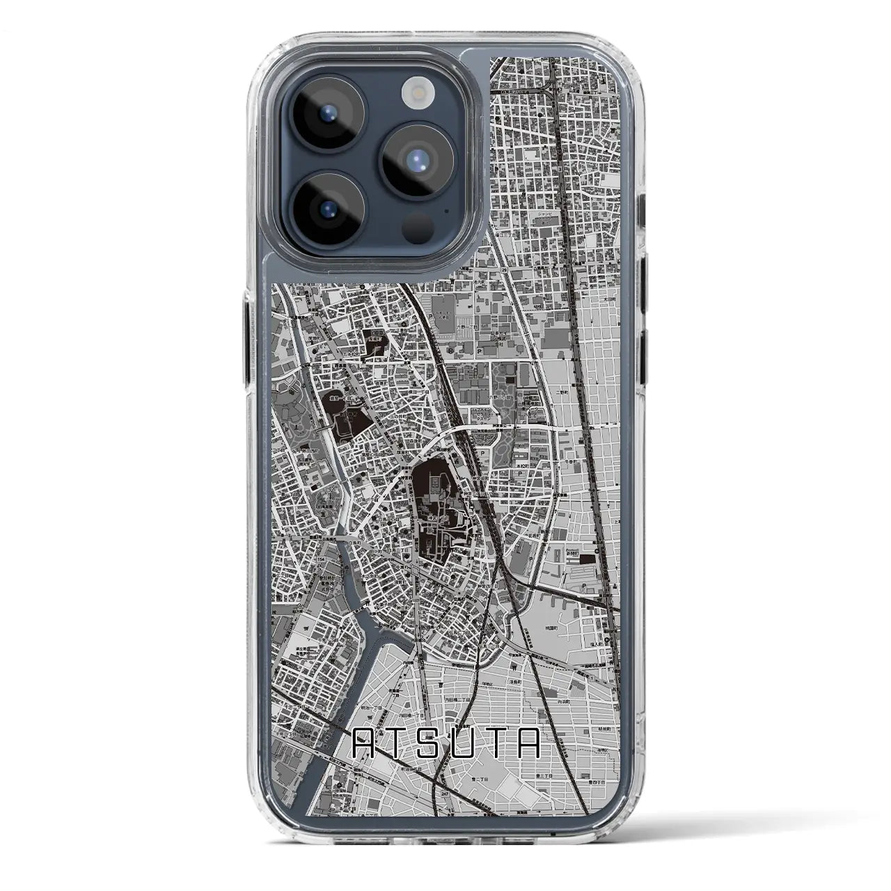 【熱田（愛知県）】地図柄iPhoneケース（MagSafeタイプ）