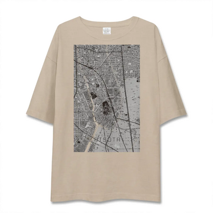 【熱田（愛知県）】地図柄ビッグシルエットTシャツ