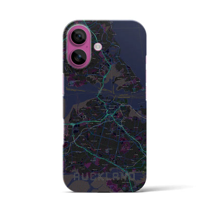 【オークランド（ニュージーランド）】地図柄iPhoneケース（バックカバータイプ）