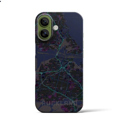 【オークランド（ニュージーランド）】地図柄iPhoneケース（バックカバータイプ）