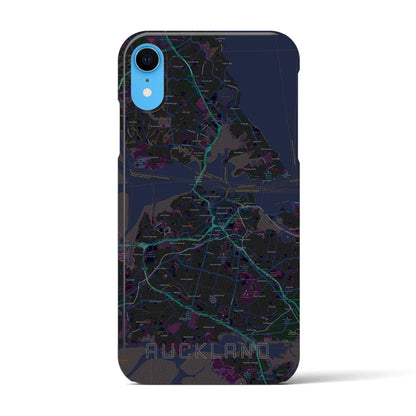 【オークランド（ニュージーランド）】地図柄iPhoneケース（バックカバータイプ）