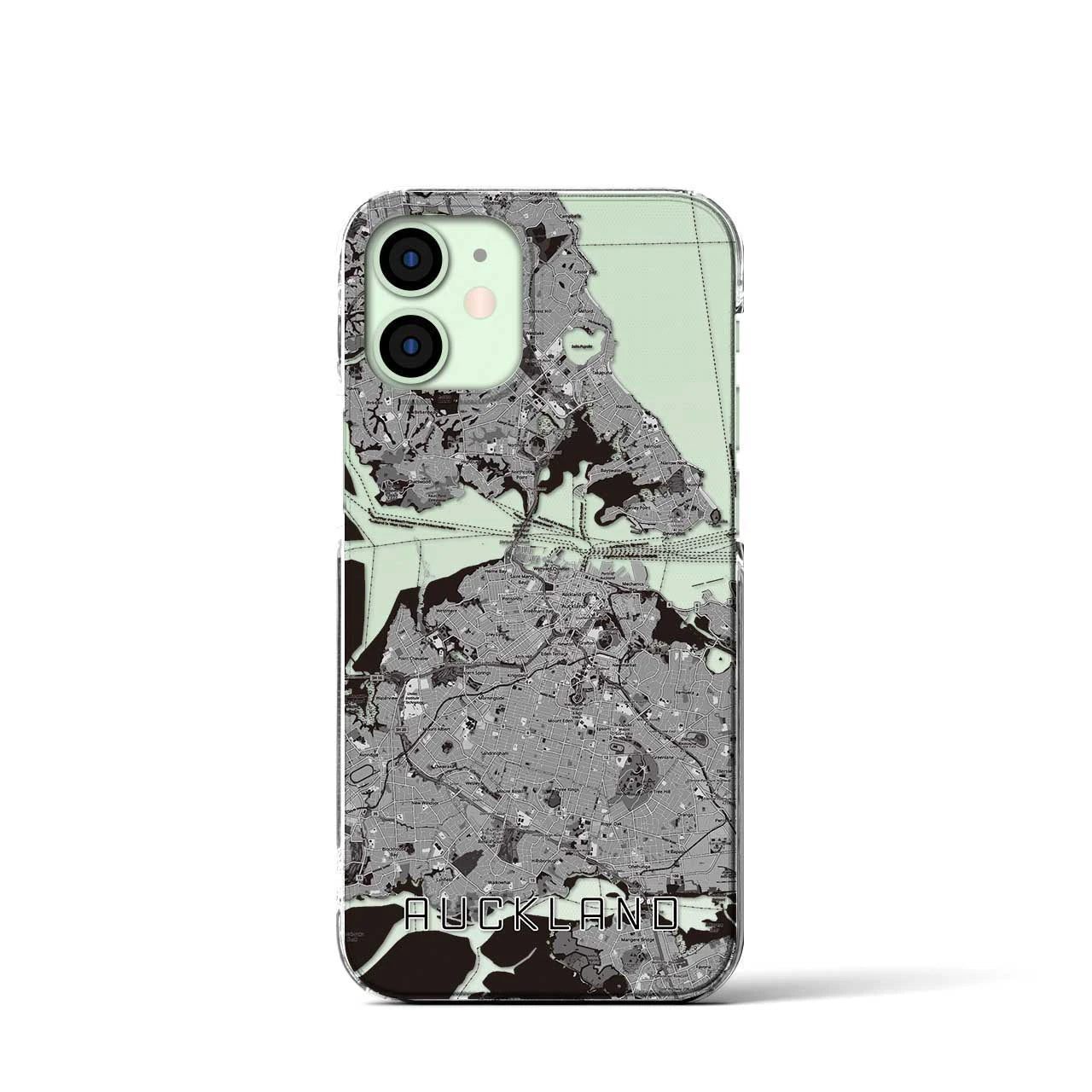 【オークランド（ニュージーランド）】地図柄iPhoneケース（クリアタイプ）
